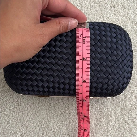 Karen Millen Navy Clutch with Chain Handle - Picture 7 of 7